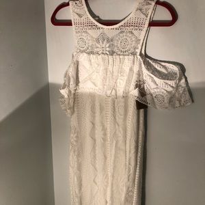 White laced dress